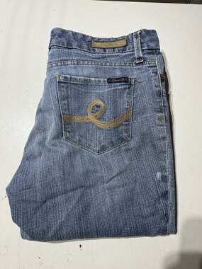 Seven7 Premium Denim Boot Cut Jeans Size 12 cut off paint on legs
